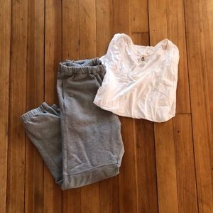 Free People semi sheer oversized v-neck